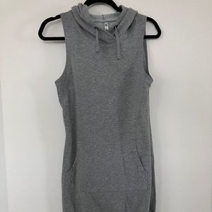 Sleeveless hoodie dress/cover-up